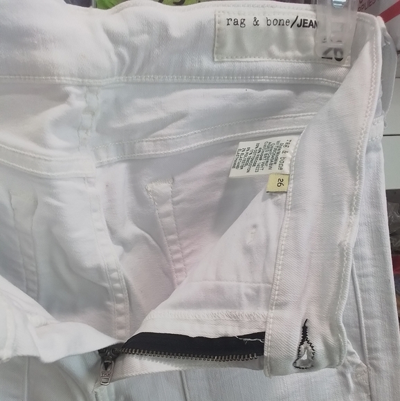 Rag & Bone The Dre Carpenter Jeans in Aged Bright White 26 NWT - Picture 9 of 14